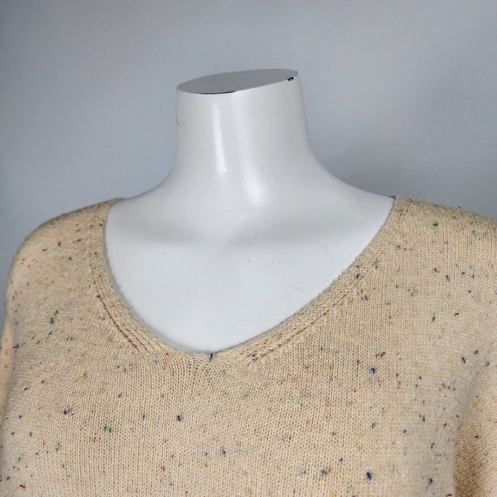 DREAMERS Cream Knit Sweater Size S/M - Picture 2 of 7